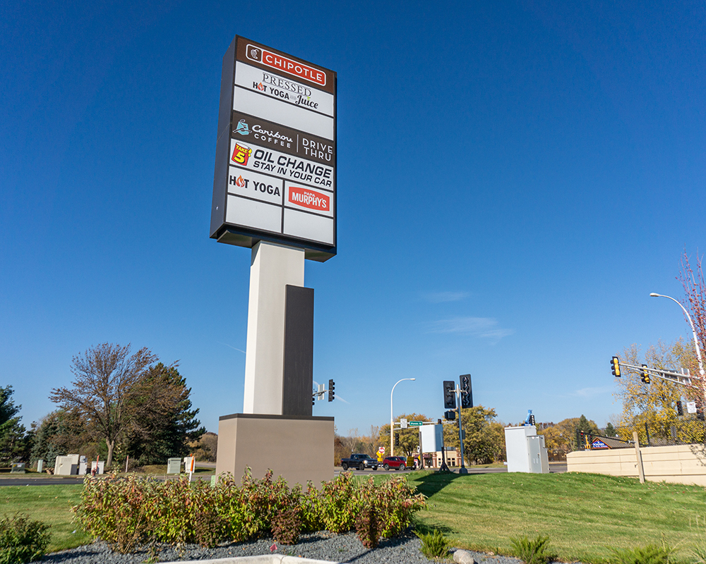 Blaine Square Multi Tenant Pylon Signs